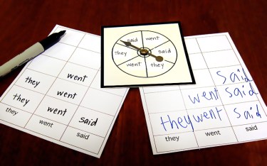 Racing Words - sight words